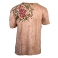 thumbnail image 2 of Sacred Rose Men's Graphic Tee Featuring Virgin Mary Design, Beige Large, 2 of 2