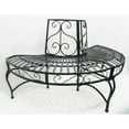 thumbnail image 3 of Black Semi-Circle Tree-Wrap Bench, 3 of 4