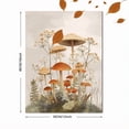 thumbnail image 3 of UXIEQU Mushroom Wildflower Botanical Canvas Wall Art 15.75x11.81 Inches, 3 of 8