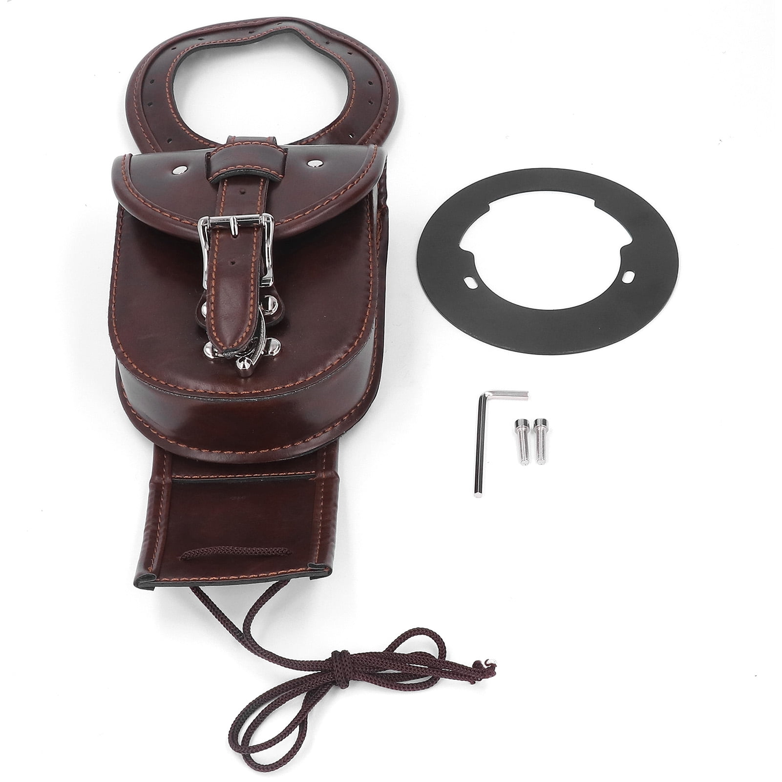 Gas Tank Panel Bag Artificial Leather Easy Brown Motorcycle Tank Bag For Storing Small Items Walmart