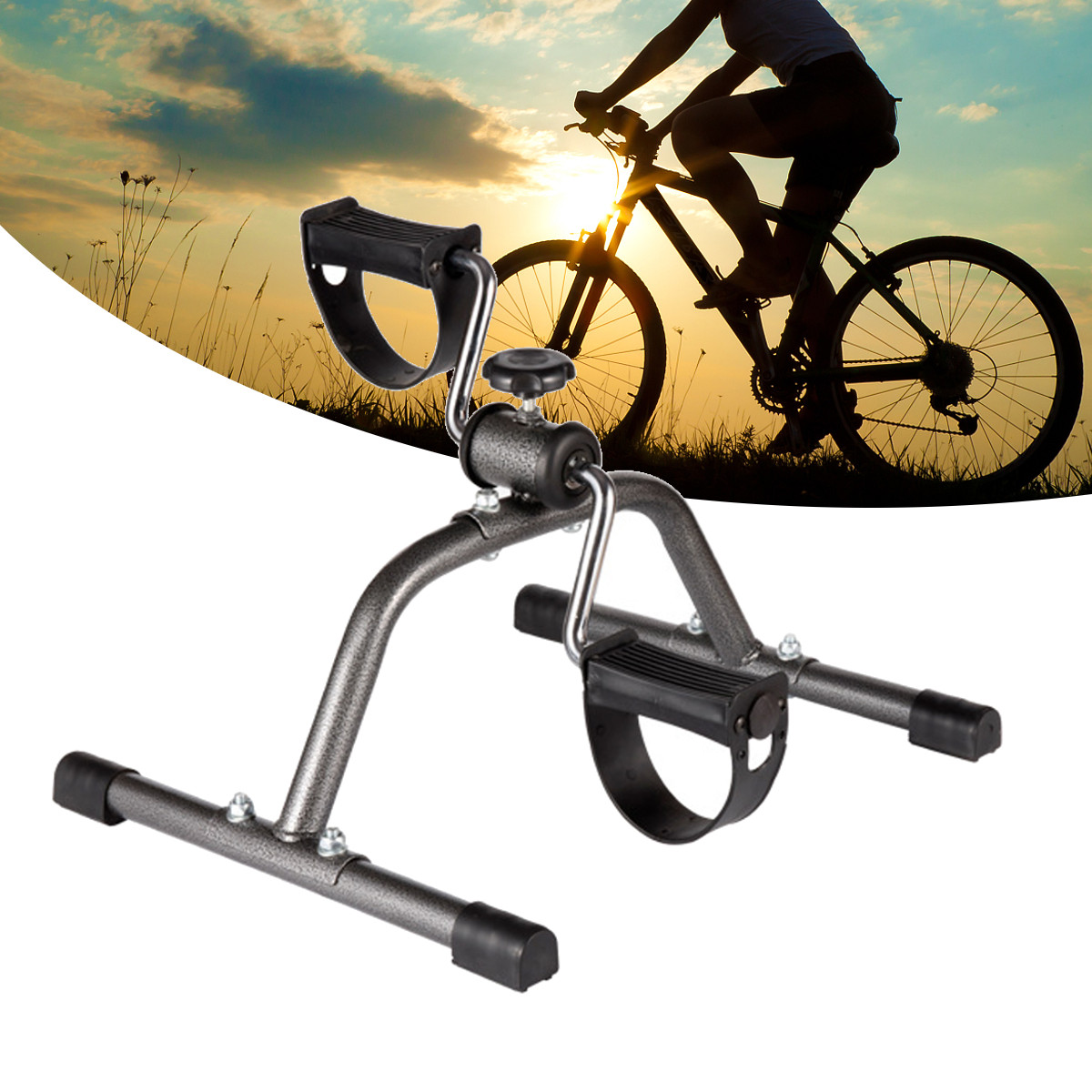 Pedal Exerciser for Legs and Arms Workout Portable Compact Fitness