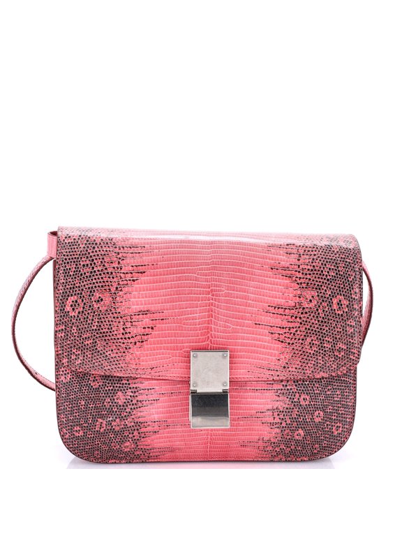 Pre-Owned Classic Box Bag Lizard Medium By Rebag
