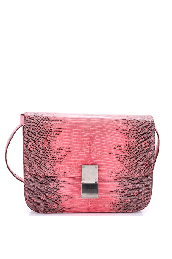 Pre-Owned Classic Box Bag Lizard Medium By Rebag