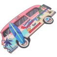 thumbnail image 3 of Hawaiian Bus Shape Hanging Sign Wood Sign Beach Themed Hanging Sign Wood Front Door Sign, 3 of 4