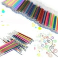 thumbnail image 1 of Musbetu 12/24/36/48 Colors Gel Pen Refills Glitter Coloring Drawing Painting Craft Marker, 1 of 7