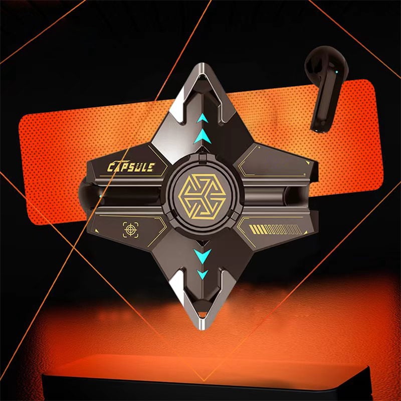 Wireless Earbuds, Alloy Fidget Spinner Earbuds Wireless Bluetooth 5.3 Earphone HiFi Stereo Sports Gaming TWS Headphone with Mic