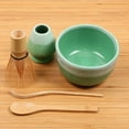 thumbnail image 3 of BambooMN Matcha Bowl Set (Includes Bowl, Rest,Tea Whisk, Chasaku, & Tea Spoon) 10 Sets Mint Green, 3 of 6