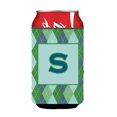 thumbnail image 1 of Letter S Initial Monogram - Blue Argoyle Can Or Bottle  Hugger, 1 of 1