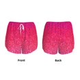 thumbnail image 3 of Gaeub Light Purple Glitter Print Women's Athletic Shorts,High Waisted Running Shorts,Pocket Sporty Short,Gym Elastic Workout Shorts-Medium, 3 of 7