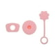 thumbnail image 1 of Tapa de paja de silicona rosa, 3 piezas, duradera y anti-desbordamiento, 1 of 5