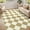 Camel, variant on HIWEAVER Camel 2' x 6' Washable Neutral Plaid Runner for Kitchen Indoor Modern Checked Throw Carpet Non-Slip Foldable Doormat for Hallway Farmhouse Dorm Home Decor