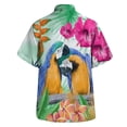 thumbnail image 4 of Mens T-shirts Men's Spring/ summer Fashion Casual Parrot Print Party Beach Loose Print Short Sleeve Shirt Men Long Sleeve Layering Shirt Short Men Casual Sports Shirts Sippers for Toddlers Mint Green, 4 of 4