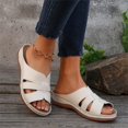 thumbnail image 6 of YOUYEDIAN Orthopedic Sandals for Women Beach Open Toe Arch Support Shoes Summer Comfortable Non Slip Slip on Wide Slippers, 6 of 7