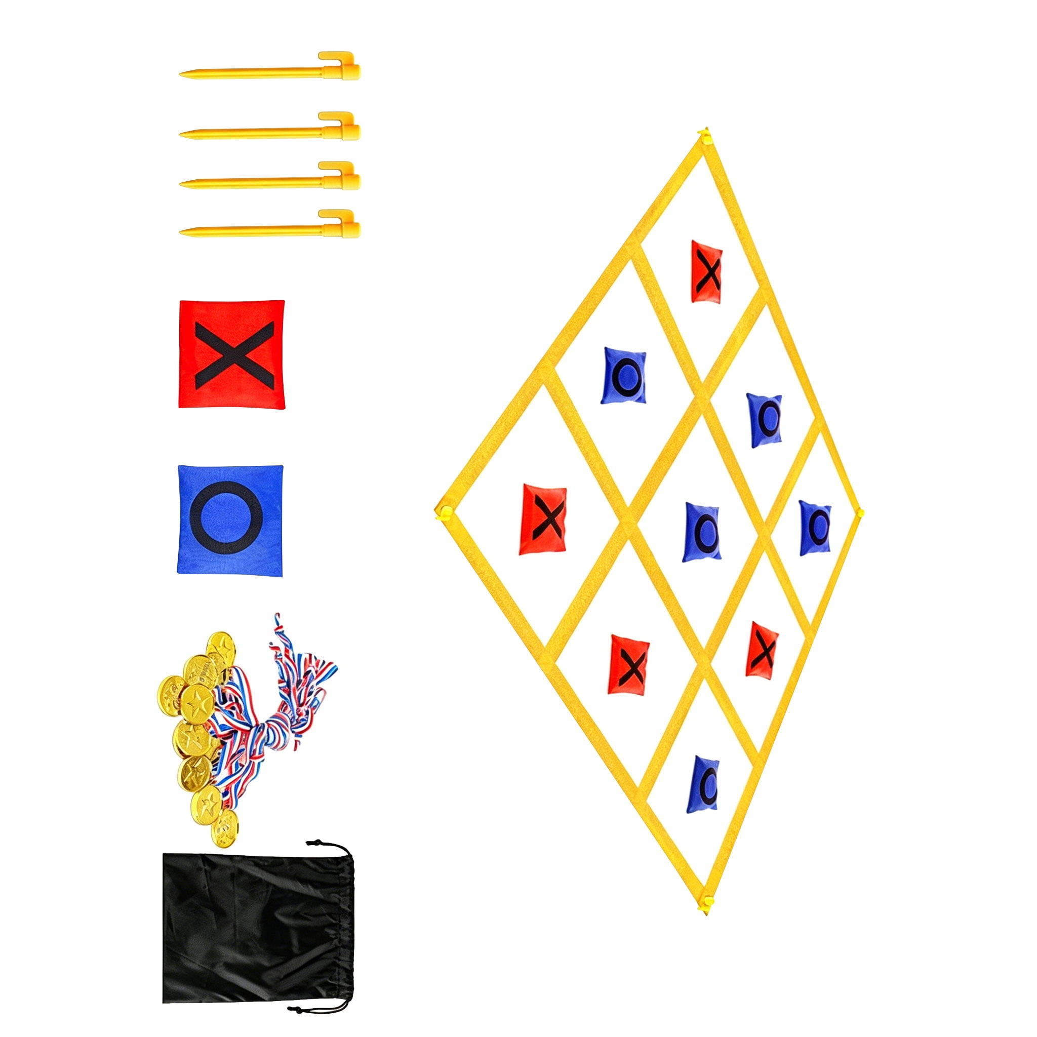 Fun Foldable Yard Game Set Promotes Family Bonding And Group Play Outdoors