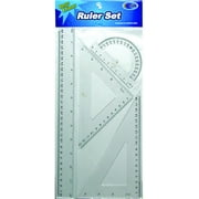 DDI 1284659 Plastic Ruler & Geometric Set - 4 pack Case Of 48