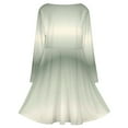 thumbnail image 5 of Sage Green Gray Gradient Long Sleeve Dresses For Women Vintage Elegant Party Dress Oversized V-neck Dress S-8XL, 5 of 7