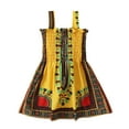 thumbnail image 4 of Gelikeya Little Girl’ African Print Dress Sleeveless Dashiki Dress Princess Style Comfortable Cotton Summer Fun for Ages 6M-3Y, Size 12-18, Yellow, 4 of 5