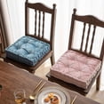 thumbnail image 4 of Nvzi Diamond Pattern Chair Pads with Handle Soft Comfy Velvet Seat Chair Cushion for Dining Chairs, Office Chairs, Hardwood Floors (Pink,16"x16"), 4 of 5