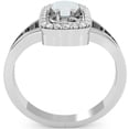 thumbnail image 3 of Split Band Opal Diamond Cocktail Ring In 14k White Gold, 3 of 6