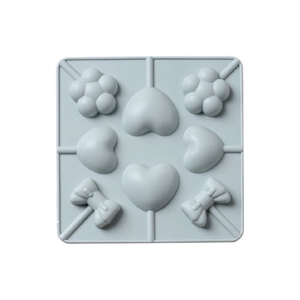 Xihbxyly Molde de Corazón para Pastel, Silicona Flexible, Apto para Microondas y Congelador, Superficie Antiadherente, Práctico Utensilio para Hornear, Fácil de Limpiar, Azul, 15,2 X 14,8 X 1,5 Cm, M