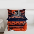 thumbnail image 4 of Erosebridal Helmet City Silhouette Bedding Twin Comforter Set,Chicago Down Comforter,American Football Bedding Sets Twin with Comforter,Breathable Room Decorative Reversible,2 Pieces, 4 of 7