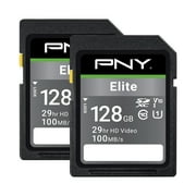 PNY 128GB Elite Class 10 U1 V10 SDXC Flash Memory Card 2-Pack
