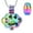 Customize-Rainbow, variant on Personalize Paw Necklace for Cremation Ashes Urn Necklace for Dog Cat Ashes Holder Pet Memorial Jewelry Necklace that Opens inside Pendent for Ashes and Chain