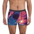 thumbnail image 1 of Balery Hawaiian Island Beach Shark Calzoncillos bóxer para hombre, ropa interior de algodón suave y transpirable con cinturilla de nailon-XX-Large, 1 of 5