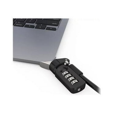 Compulocks Ledge Lock Adapter for MacBook Air 13" M2-M4 with Combination Lock Silver - Security cable lock adapter - with combination cable lock - for Apple MacBook Air M2