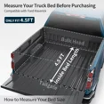thumbnail image 4 of RVNI 4.5FT FRP Hard Tri-Fold for 2022-2023 2024 Ford Maverick Tonneau Cover Truck Bed, 4 of 7