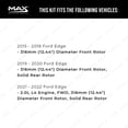 thumbnail image 2 of Max Advanced Brakes - Brake Kit for 2015 2016 2017 2018 2019-2022 Ford Edge w/ 12.44" Front Rotors Front and Rear Replacement Geomet Coated Disc Brake Rotors and Ceramic Brake Pads, 2 of 9