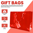 thumbnail image 4 of Novel Box 10 Pack Red Glossy Laminated Gift Bags with Handle 9.5x4x7.5 Inches - Reusable Gift Bag, 4 of 7
