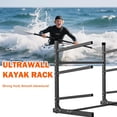 thumbnail image 6 of Freestanding Kayak Storage Rack - Adjustable Heavy Duty Steel Stand for Paddle Board Canoe Surfboard Vertical Garage Organizer, 6 of 6