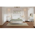 thumbnail image 3 of Euroco 3-Piece Natural Wood Queen Bedroom Set, White, Solid, 3 of 13