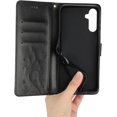 thumbnail image 5 of Compatible with Samsung Galaxy A14 5G Case Glitter with Card Holder Flip Wallet Phone Case for Women Crystal Butterfly Shockproof Protective Case for Samsung Galaxy A14 5G,Black GY, 5 of 6
