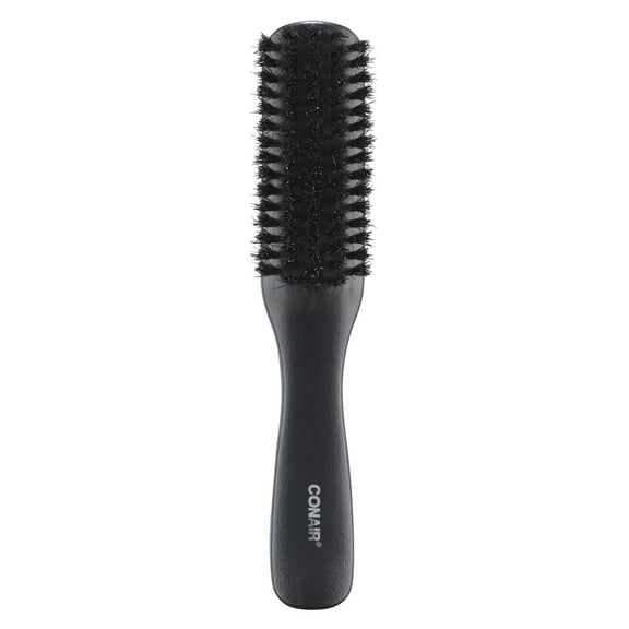 Conair Best-Selling Boar Bristle Wooden Grooming Brush for Silky and Shiny Hair Styling, 1ct