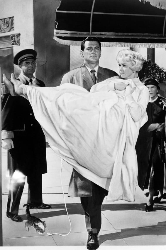 Rock Hudson carrying Doris Day in Pillow Talk 24x36 Poster