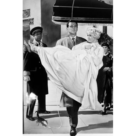 Rock Hudson Carrying Doris Day In Pillow Talk 24x36 Poster