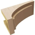thumbnail image 6 of 7"W x 14"D x 7"H Wide Rivera Rough Cedar Woodgrain TimberThane Corbel, Primed Tan, 6 of 6