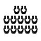thumbnail image 2 of 12x soportes de Clips para tacos de billar Clips de billar suministros de piezas regalo del Día del Padre de hija hijo para deportes adultos, 2 of 9