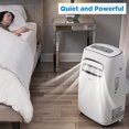 thumbnail image 4 of MIDEA MAP14S1CWT 3-in-1 Portable Air Conditioner, Dehumidifier, Fan, for Rooms up to 330 sq ft Enabled, 14,000 BTU DOE (8,200 BTU SACC) control with Remote, Smartphone or Alexa, 4 of 7
