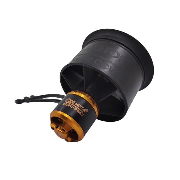 Grupo de hélices con conductos de 50 mm y 12 hojas hacia adelante y hacia atrás Sunseeker con conductos 2611 modelo de avión eléctrico motor externo sin escobillas motor EDF