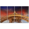 thumbnail image 2 of Belle Vue de Paris Tour Eiffel Ciel Rouge - Impression sur Toile Paysage Urbain, 2 of 3