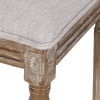 thumbnail image 4 of GDF Studio Beckstrom French Country Wood Upholstered Dining Chairs, Set of 6, Light Gray and Natural, 4 of 9