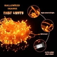 thumbnail image 4 of Orange String Lights Outdoor Halloween Decorations, 8 Modes 500 Led 174Ft Fairy Thanksgiving Day Lights Plug in for Bedroom Tree Outsides Decor (Orange, 500Led), 4 of 6