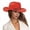 Orange, variant on Sun-Ready Western Hat for Men and Women Classic Cattleman Style with Wide/Short Brim for Beach and Outdoor Adventures Purple