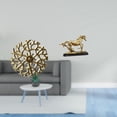 thumbnail image 2 of Escultura para colgar en la pared,Decoración de pared de metal para sala de estar,dormitorio y exterior.,Figura de caballo,Escultura de figura de caballo en miniatura coleccionable,Estatua de, 2 of 8