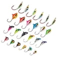 thumbnail image 2 of Bassdash Ice Fishing Lure Kit Glowing Paint Jigs for Winter Ice Jigging Crappie Sunfish Perch Walleye Pike, 2 of 7
