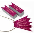 thumbnail image 3 of Inkdotpot Merry Christmas Bottle Tag Real Rose Gold Foil Favor Hang Tags Pack Of 50, 3 of 6