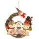thumbnail image 1 of Navidad Muñeco De Nieve Elk Vine Anillo De Ratán Colgante Decoración Para La Ventana Del Hogar Puerta Delantera Pared Chimenea Ventana seitruly HA042993-02, 1 of 6